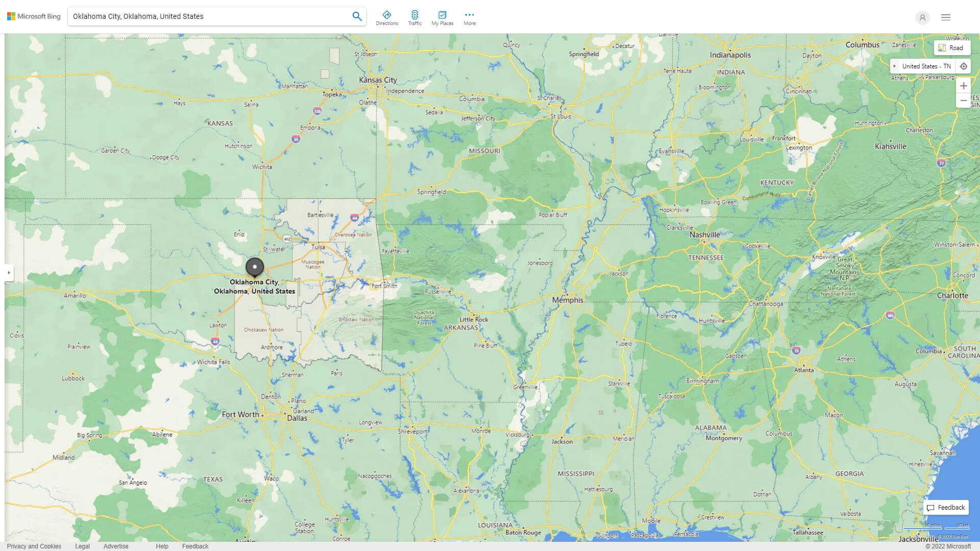 Oklahoma City Map Oklahoma